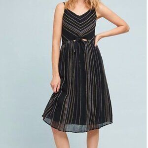 Anthropologie Michael Stars GUC Size M Striped Midi Dress